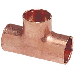  Copper-Fittings Tee 34X34X12T 35297