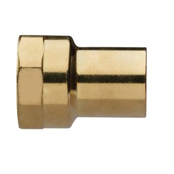 CFI Lead Free Press Copper Coupling With Stop 1/2 P x P [10 Pack]