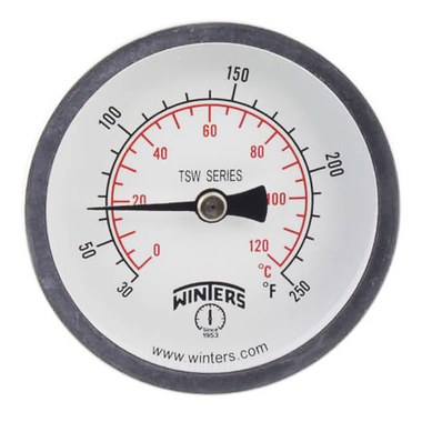 Dial Thermometers - 0 - 250 Degrees - Leader